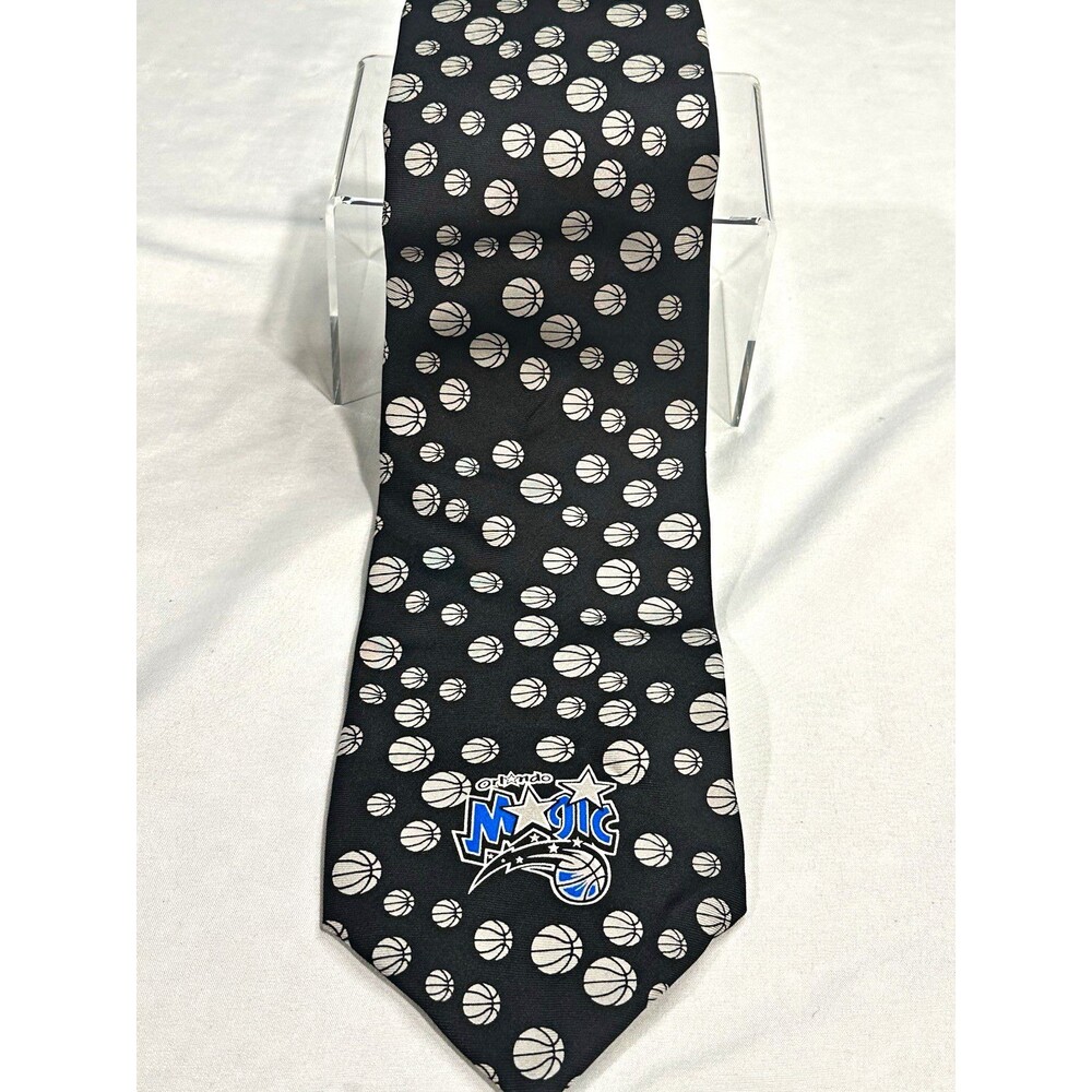 NBA Orlando Magic Basketball Logo Black Novelty Neck Tie RnI Style NWT